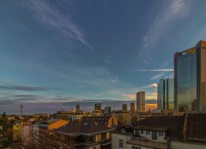 Over the Tops of Frankfurt Skyline And Living in FFM